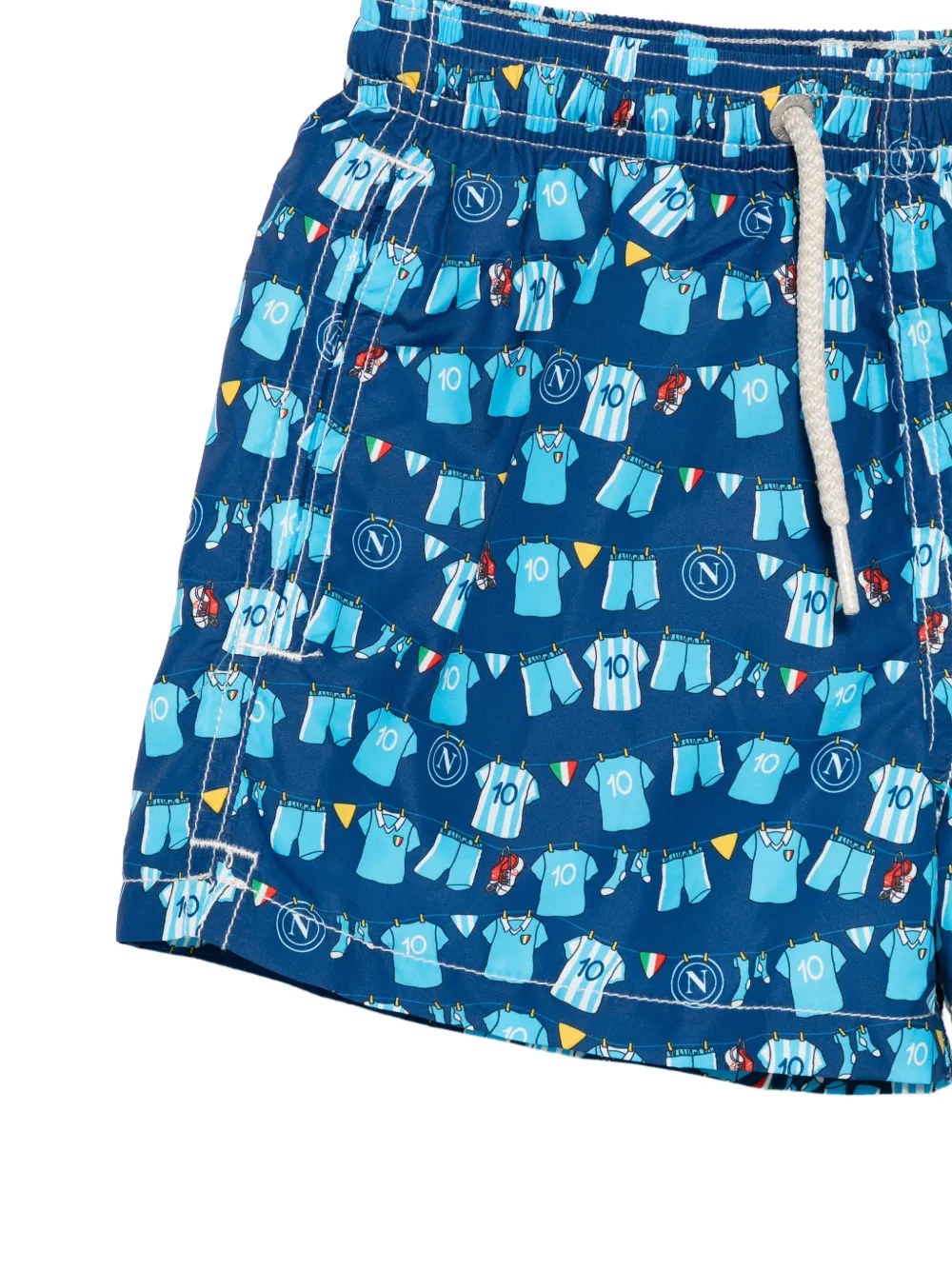  Mc2 Saint Barth Kids Jean Lighting Swim Shorts - Blue 