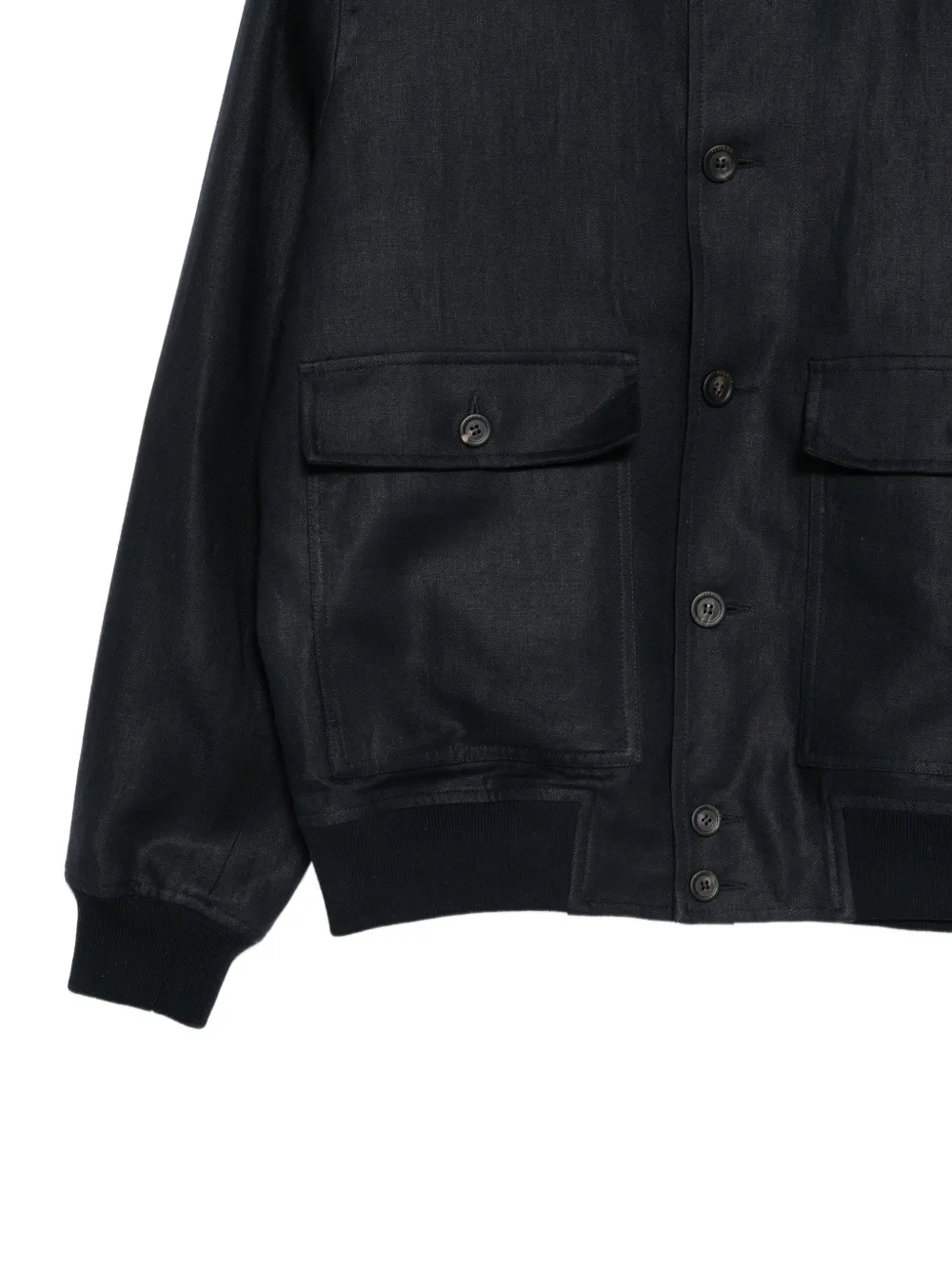  Peserico Button Flap-pocket Jacket - Blue 