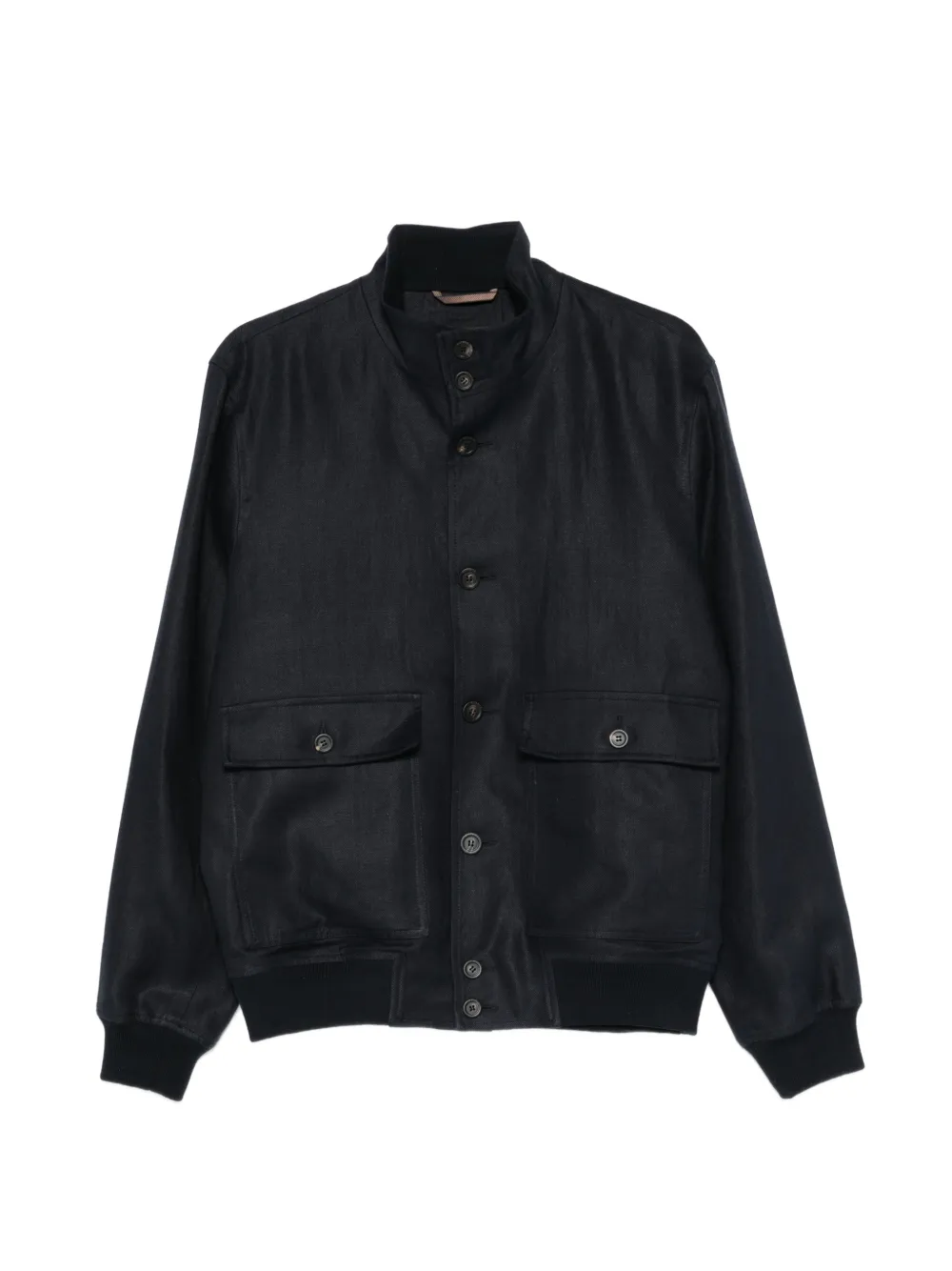 Peserico button flap-pocket jacket - Blu