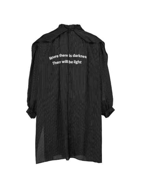 Yohji Yamamoto striped button shirt
