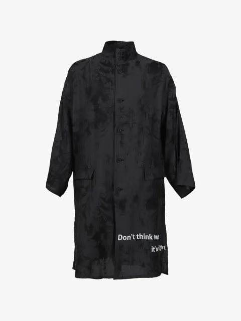 Yohji Yamamoto floral buttoned coat