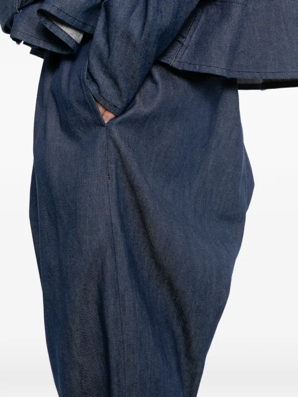 COMME des GARÇONS サルエルパンツ S ブルー Black Comme Des Garçons サルエルパンツ | ブルー | FARFETCH JP