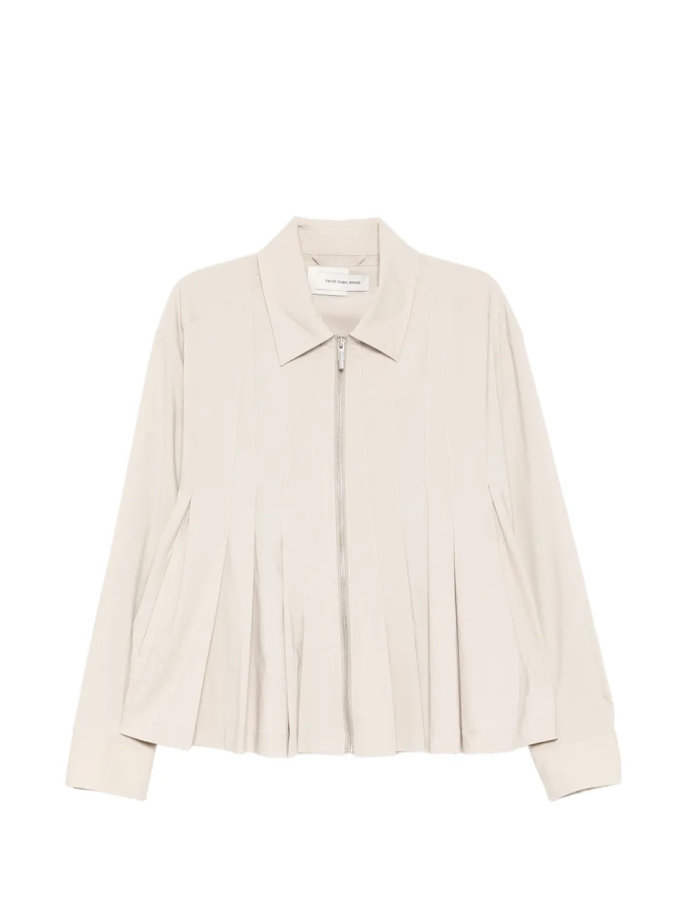 Feng Chen Wang pleated zipped jacket - Nude