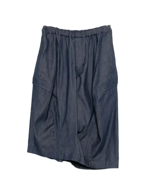 Comme Des Garçons Black drop-crotch denim trousers