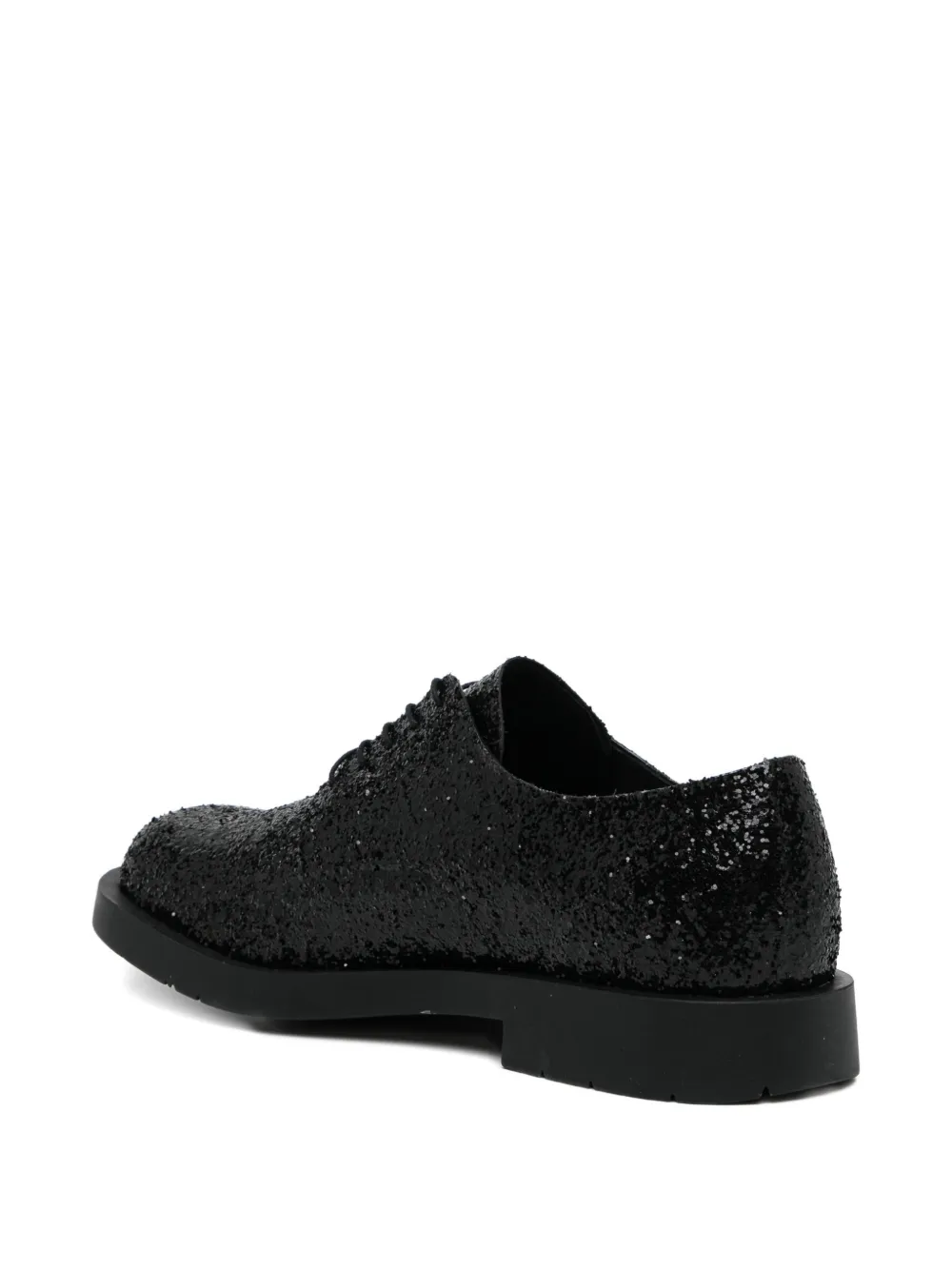 Junya Watanabe MAN glittered derby shoes Zwart