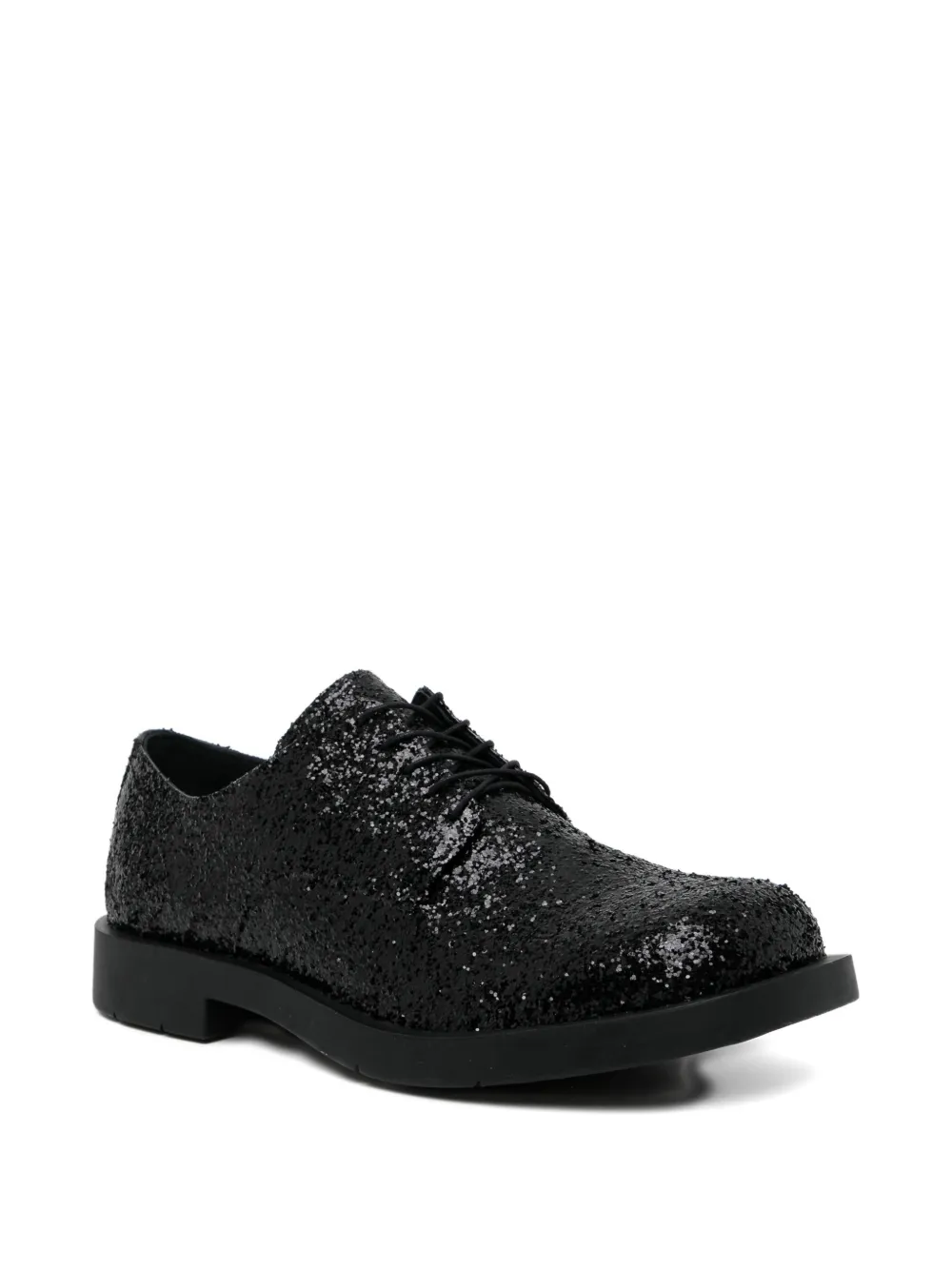 Junya Watanabe MAN glittered derby shoes Zwart