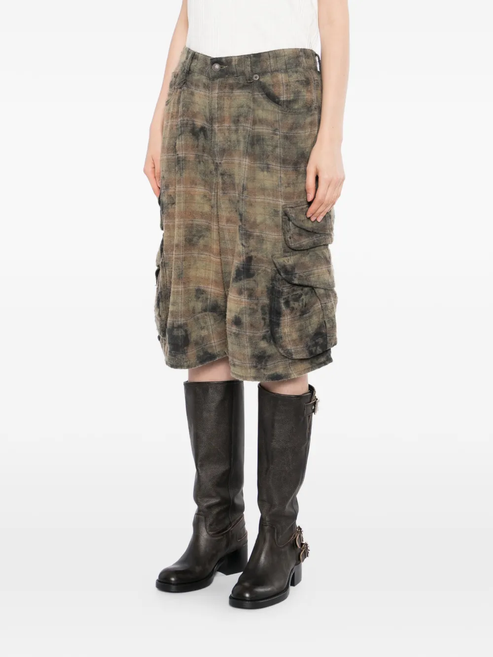R13 Bermouda cargo shorts Groen