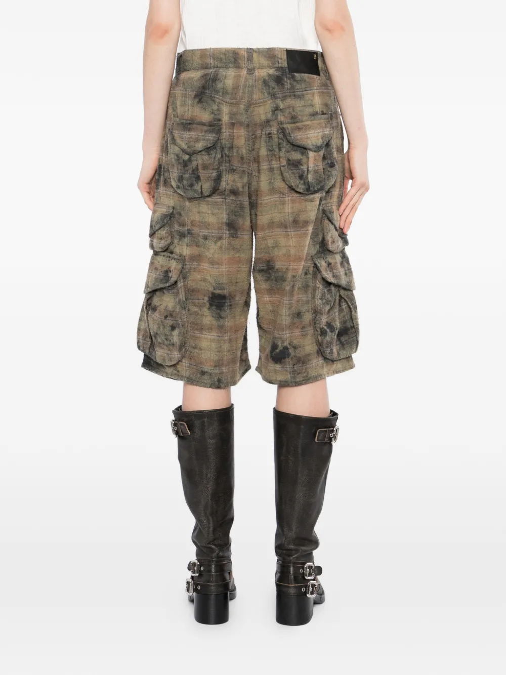 R13 Bermouda cargo shorts Groen