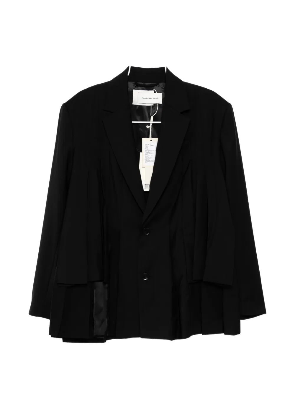 Feng Chen Wang wool blazer - Schwarz
