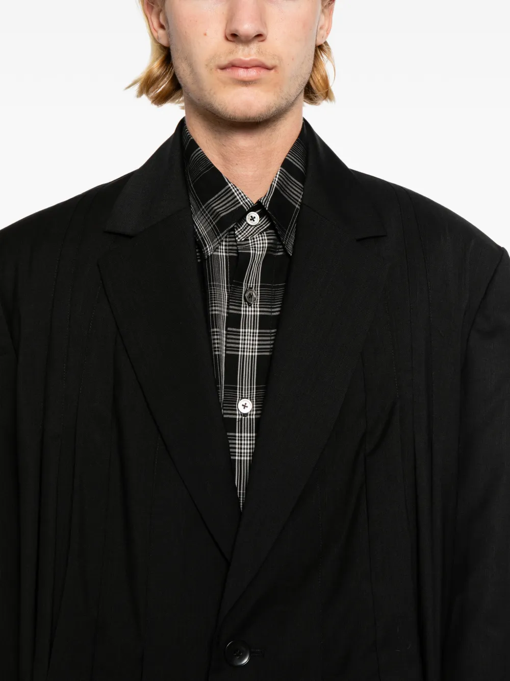 Feng Chen Wang Wollen blazer Zwart