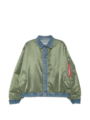 Acne Studios ウォッシュド ボンバージャケット | グレー | FARFETCH JP