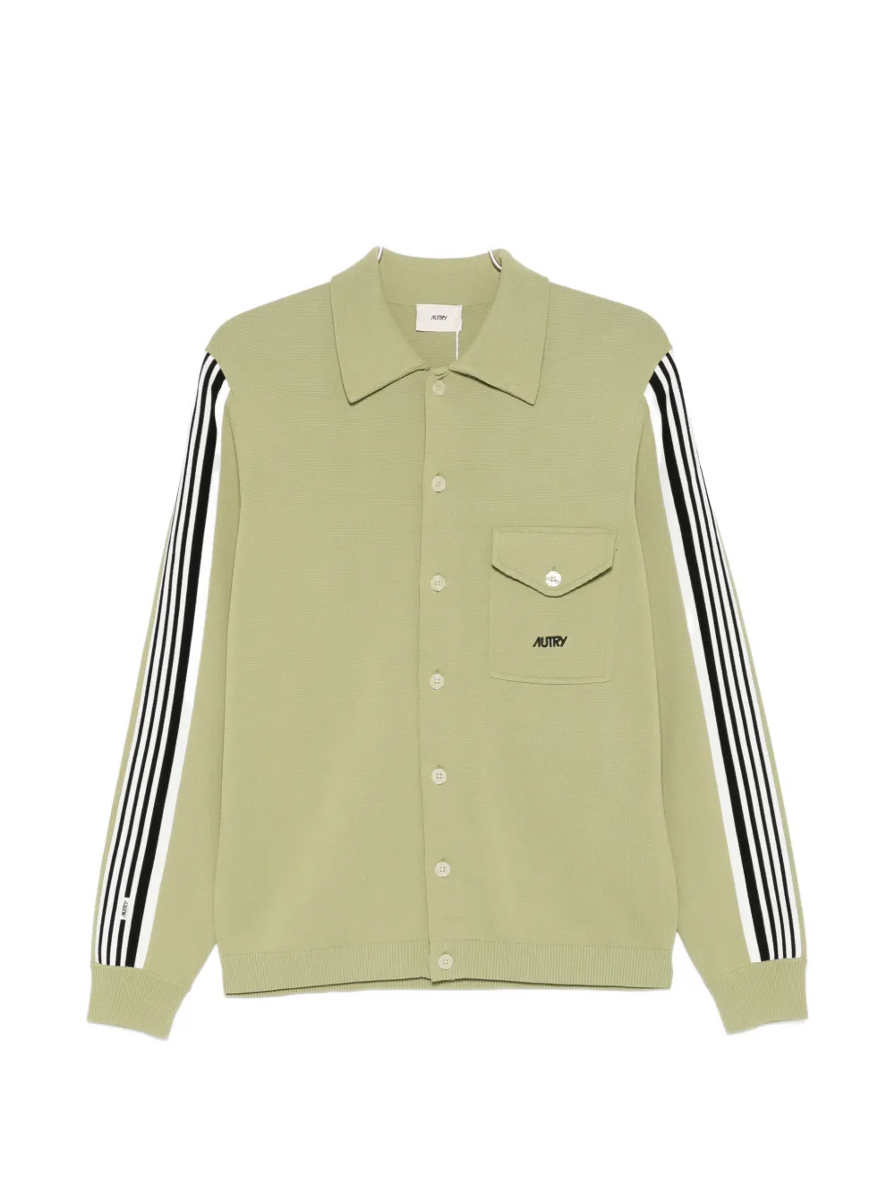 Autry stripe pocket knitwear - Green