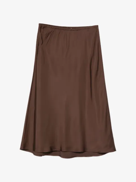 Vince elasticated-waistband midi skirt