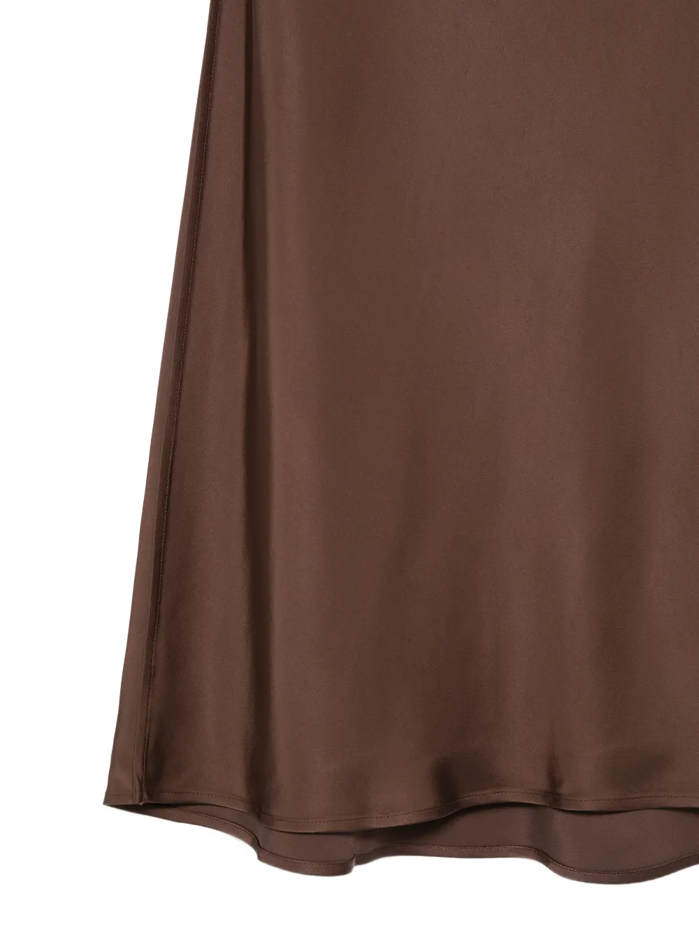 Vince Midi-rok met elastische tailleband Bruin