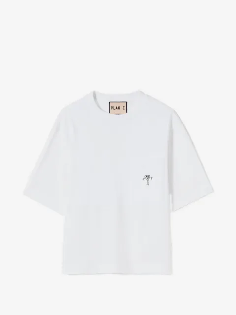 Plan C playera con bolsillo y gráfico