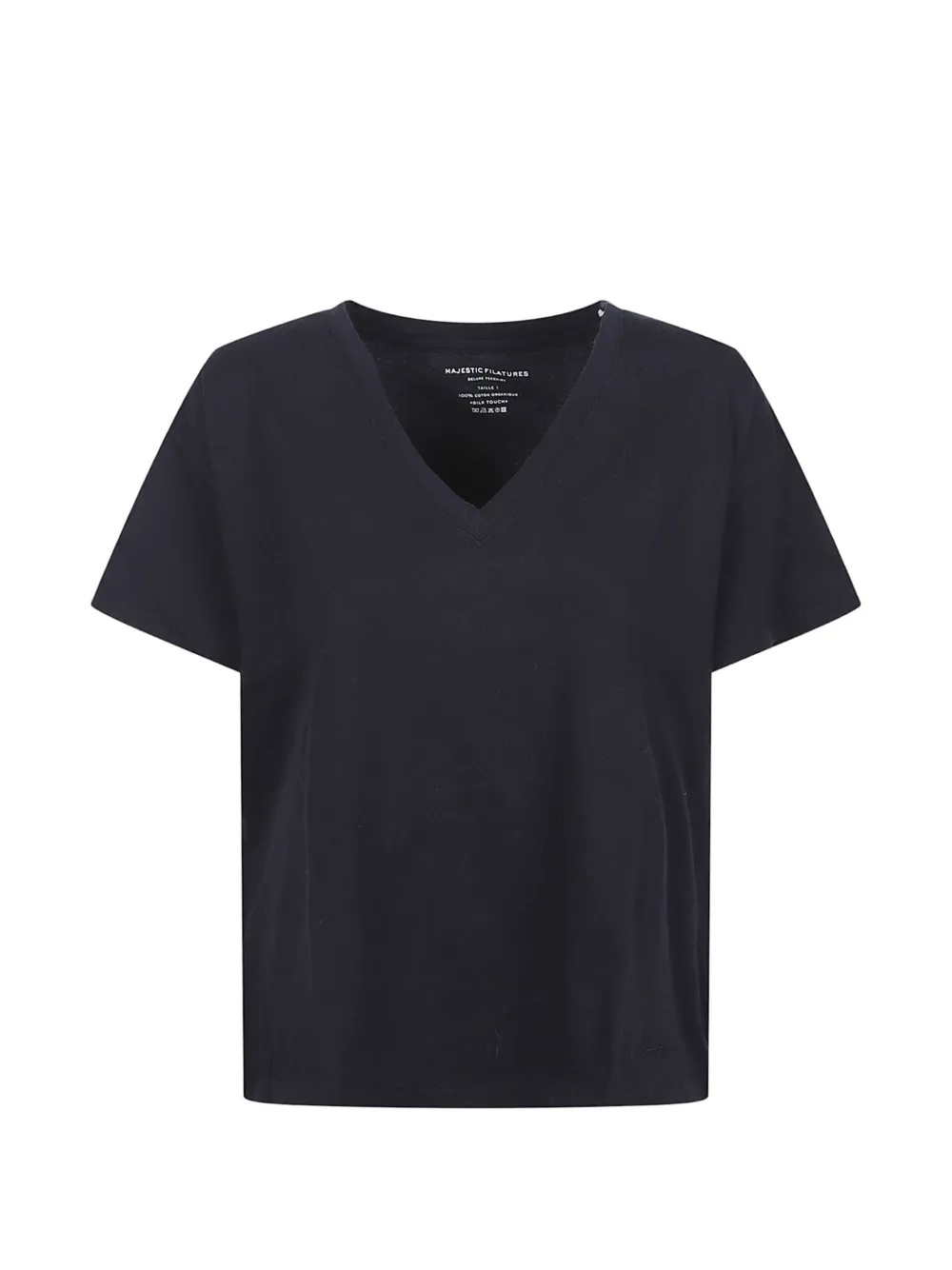 Majestic Filatures V-neck T-shirt - Blu