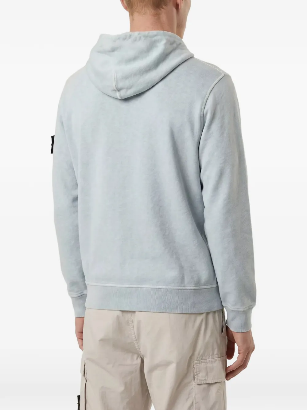 Stone Island Hoodie met logopatch Blauw