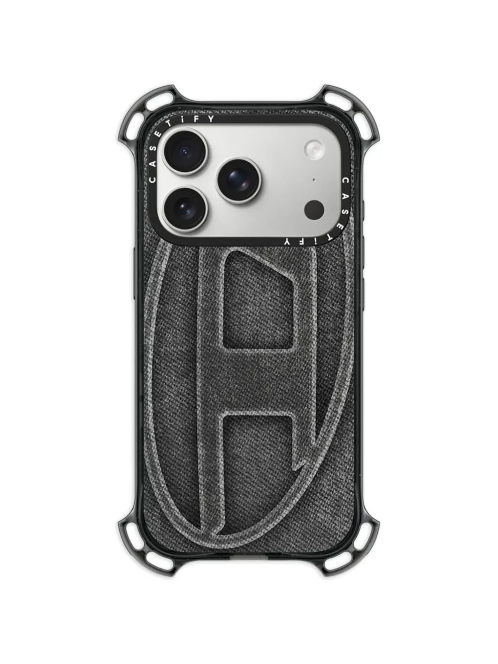 Diesel x CASETiFY denim-effect iPhone 17 Pro case - Nero
