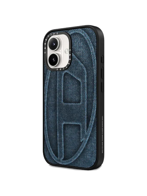 Diesel x CASETiFY 60584 iPhone 16 デニムエフェクトケース | ブルー