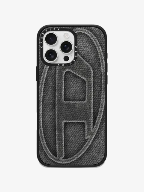 Diesel x CASETiFY 60576 denim-effect iPhone 16 Pro Max case