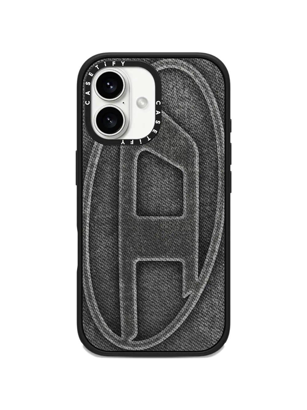 Diesel x CASETiFY logo-detail iPhone 16 case - Grigio