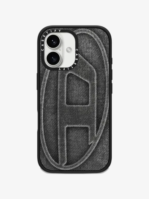 Diesel x CASETiFY 60578 logo-detail iPhone 16 case