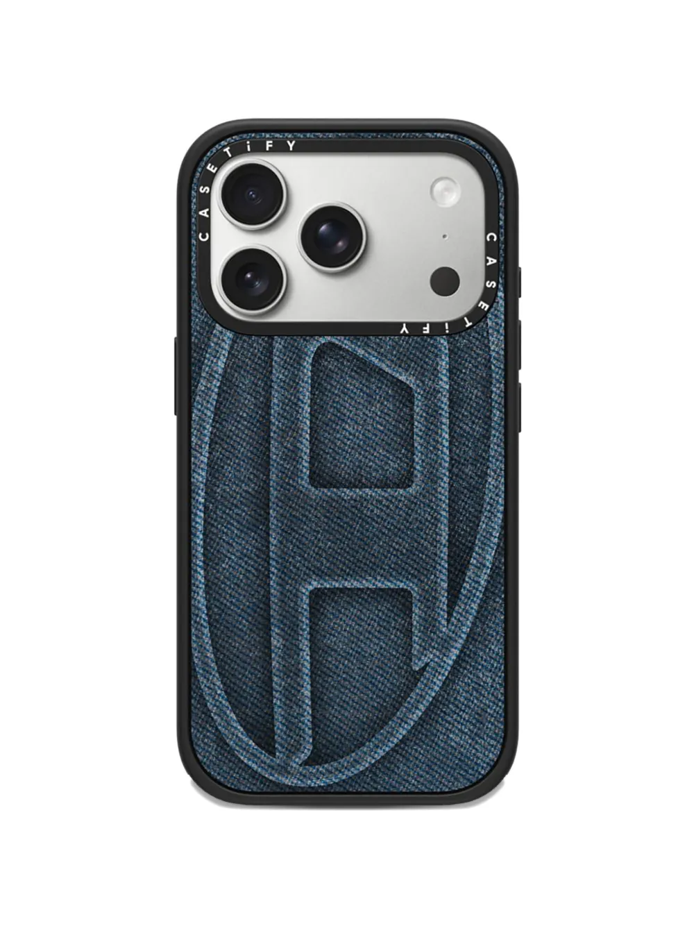 Diesel x CASETiFY denim-effect iPhone 17 Pro case - Blu