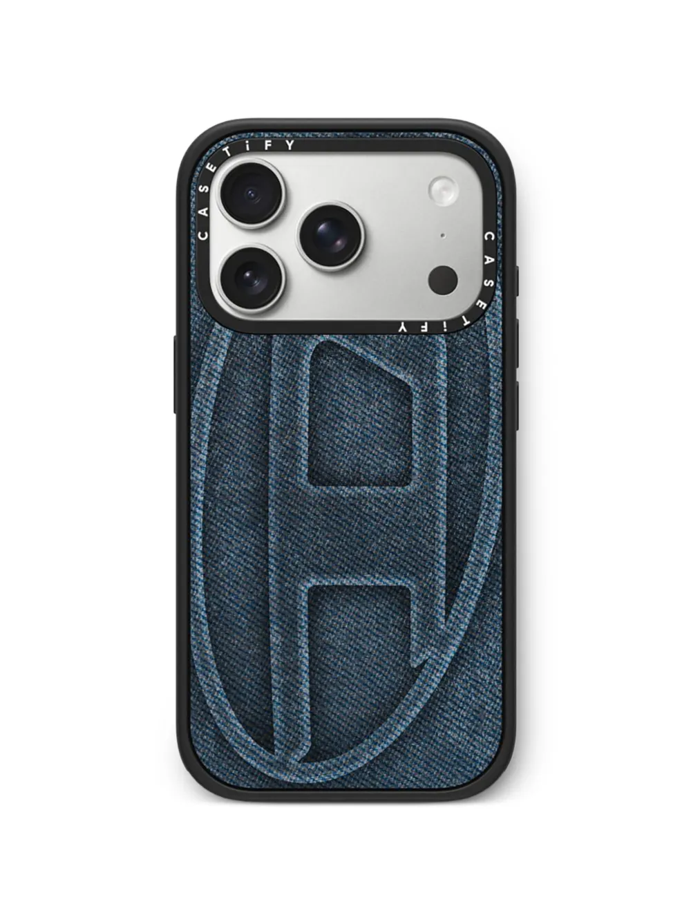 Diesel x CASETiFY denim-effect iPhone 17 Pro case - Blu
