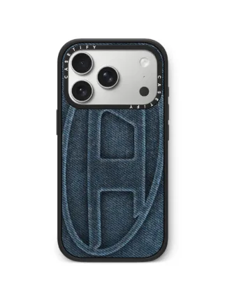 Diesel x CASETiFY 60580 denim-effect iPhone 17 Pro Case | Blue