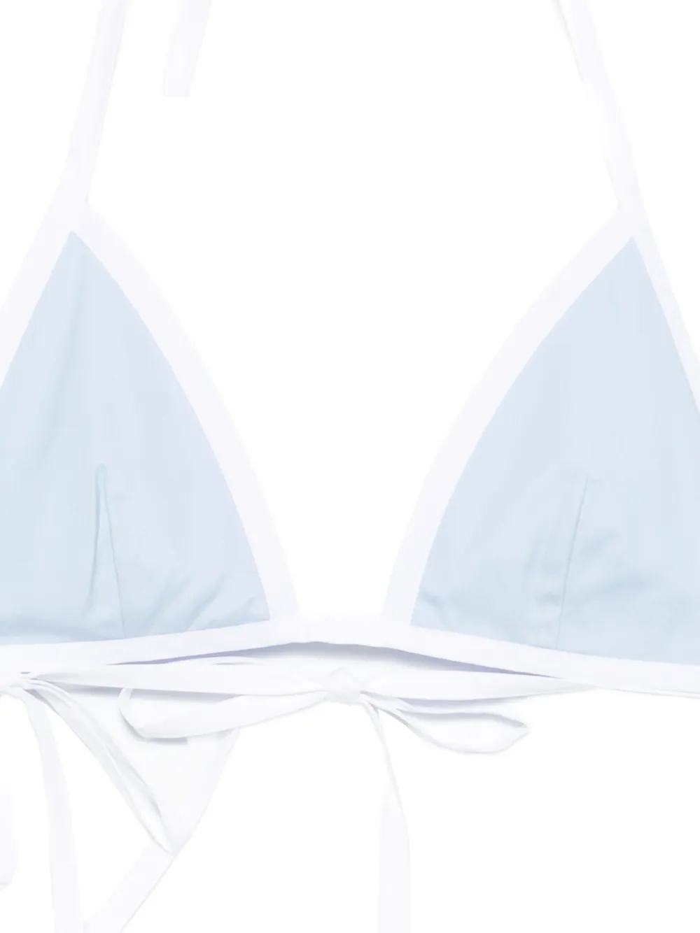  Miu Miu Logo-patch Bikini Top - Blue 