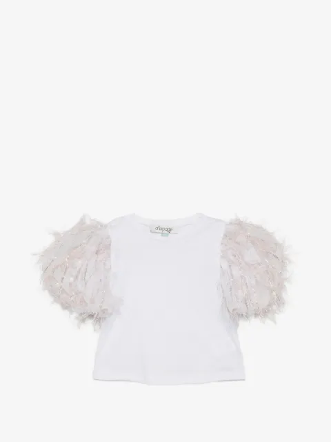 alapage playera con flecos en las mangas