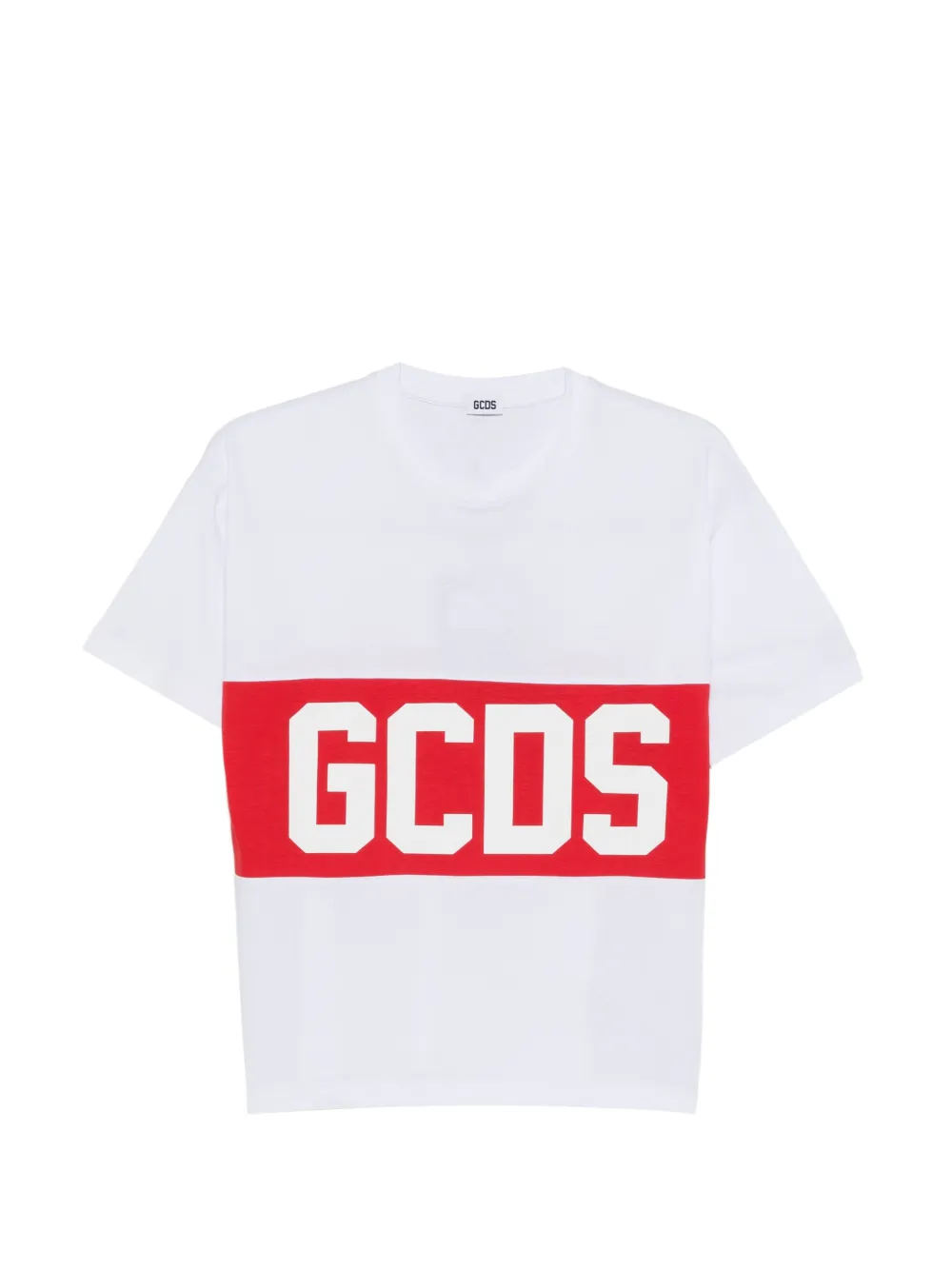 Gcds Kids logo-print T-shirt - Bianco