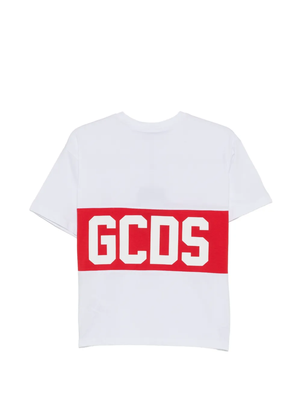 Gcds Kids T-shirt met logoprint Wit