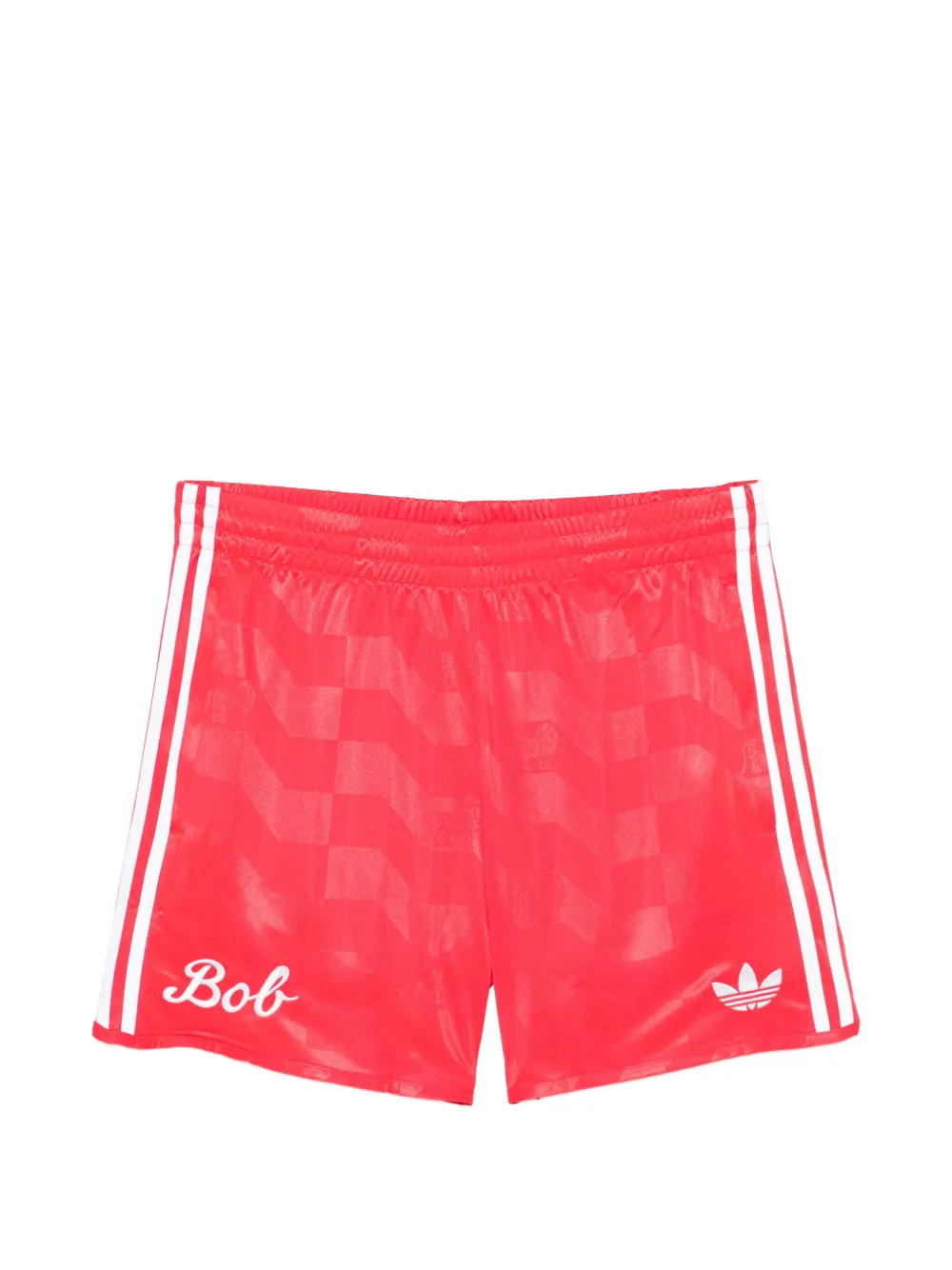 adidas stripe track shorts - Rosso