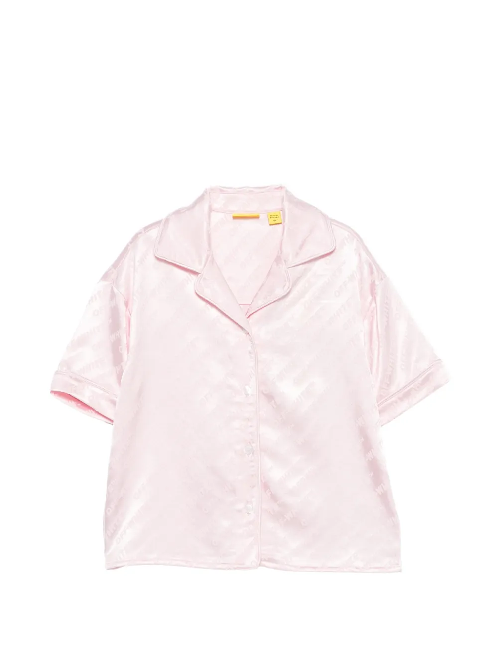 Off-White Kids patterned short-sleeve shirt - Rosa