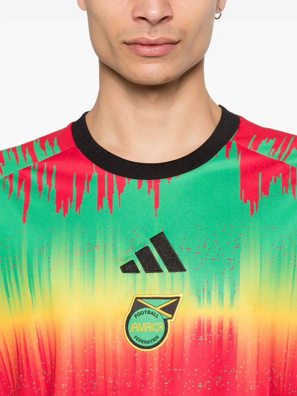 adidas Jamaica x Bob Marley T-shirt met korte mouwen Rood
