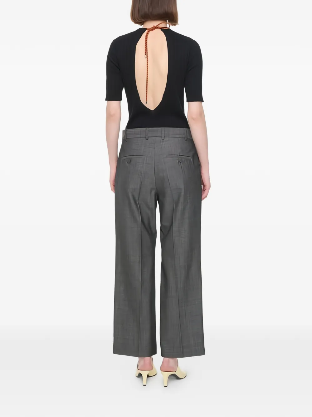 Plan C Pleated Trousers - Grey 