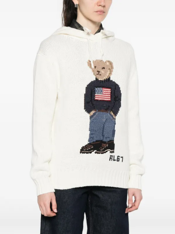 Polo Ralph Lauren Suéter Polo Bear Com Capuz | Branco | FARFETCH BR