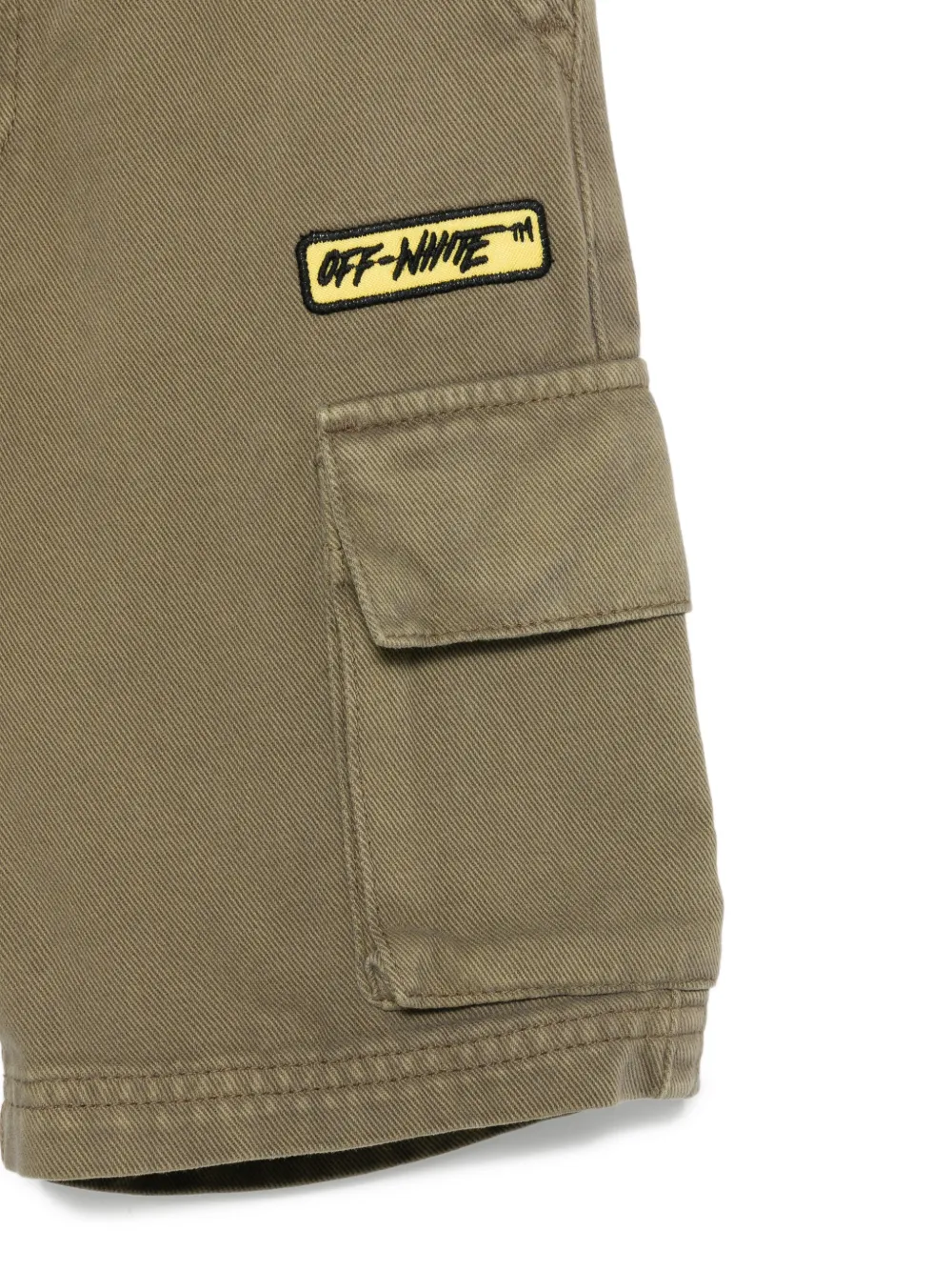 Off-White Kids Cargo shorts Groen