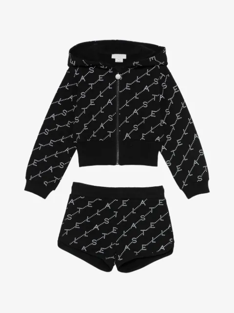 Stella McCartney Kids logo-pattern shorts set