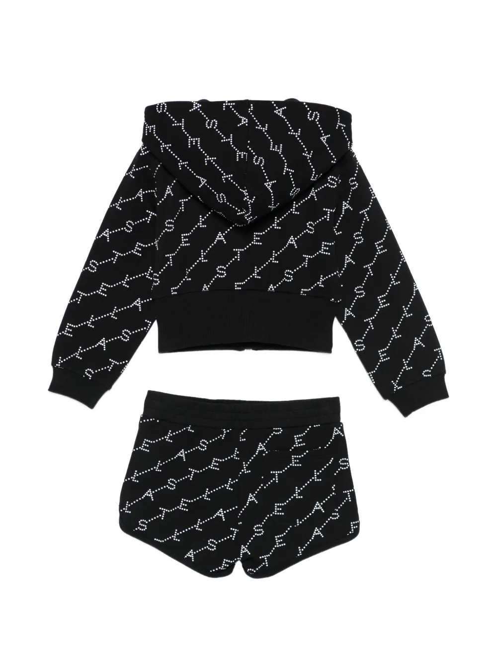 Logo-Pattern Shorts Set