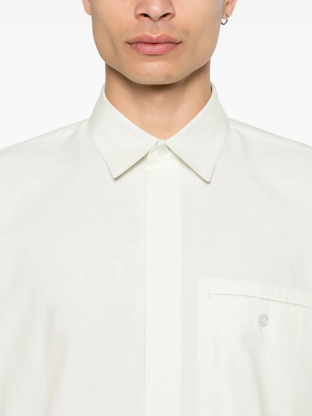 Homme Plissé Issey Miyake Boxy overhemd Groen