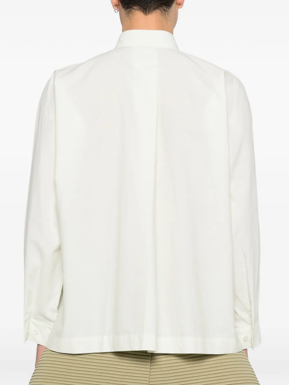 Homme Plissé Issey Miyake Boxy overhemd Groen