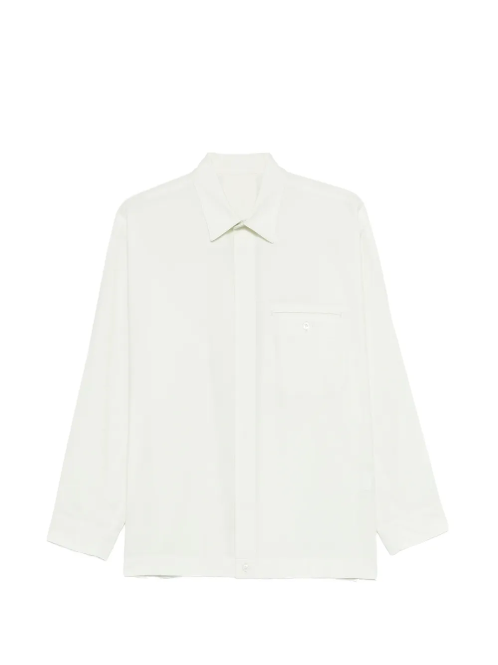 Homme Plissé Issey Miyake long-sleeve boxy shirt - Verde