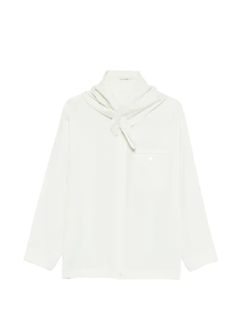 Homme Plissé Issey Miyake long-sleeve scarf shirt