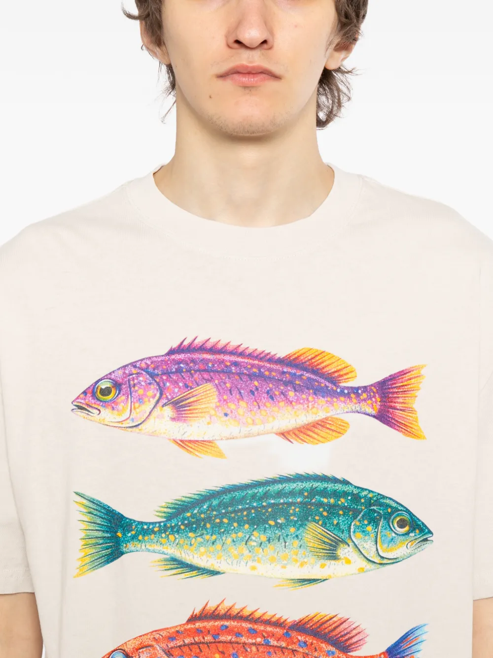Fish-Print T-Shirt