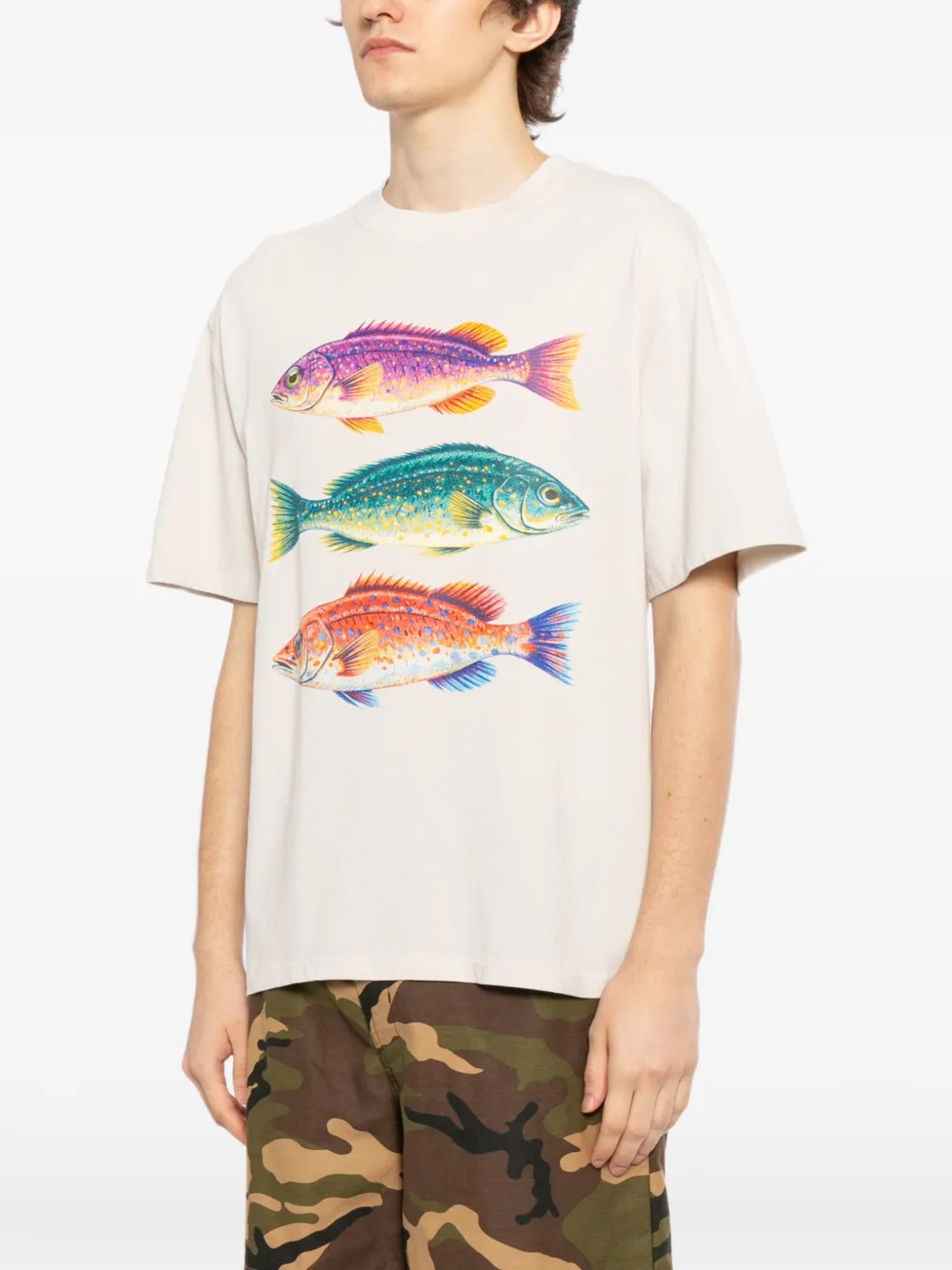 Fish-Print T-Shirt