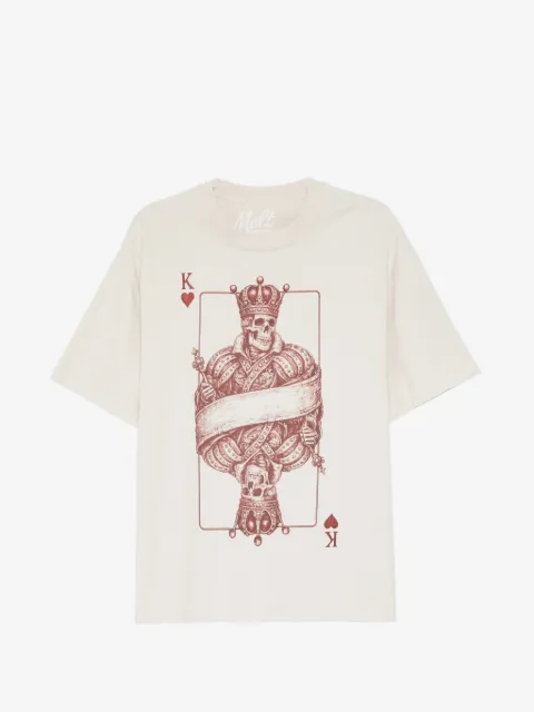 Melt poker-print T-shirt