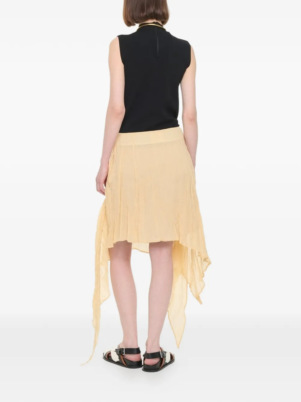  Plan C Asymmetric Skirt - Neutrals 