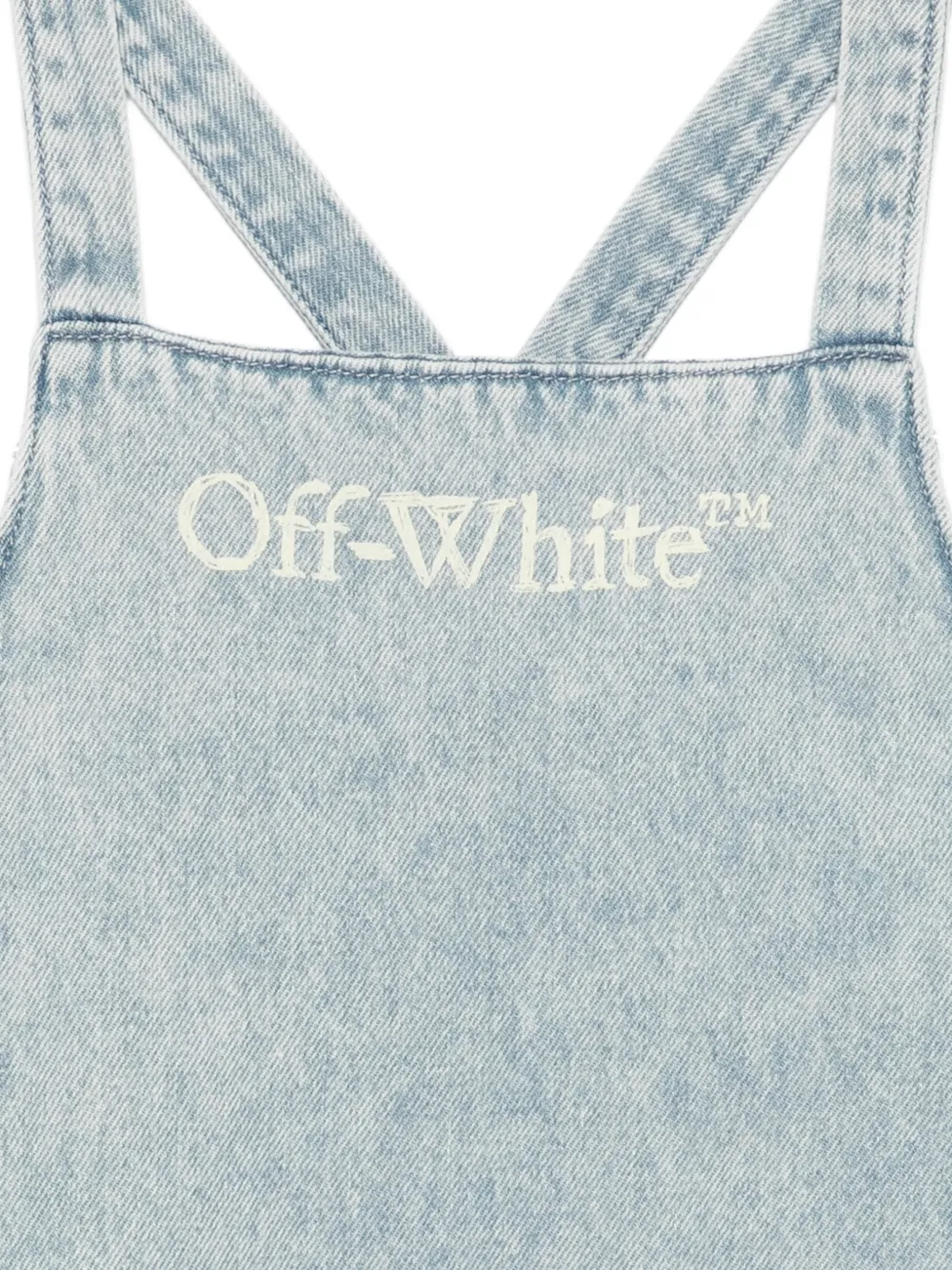 Off-White Kids logoprinten jurk Blauw